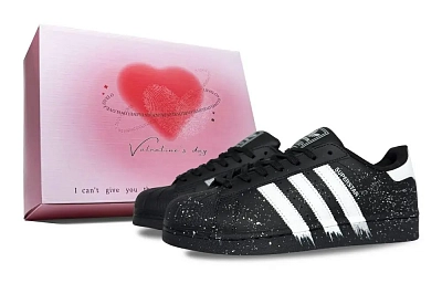 Adidas Originals SUPERSTAR Vast And Endless Abrasion Resistant Low top Skateboard Shoes Unisex Black