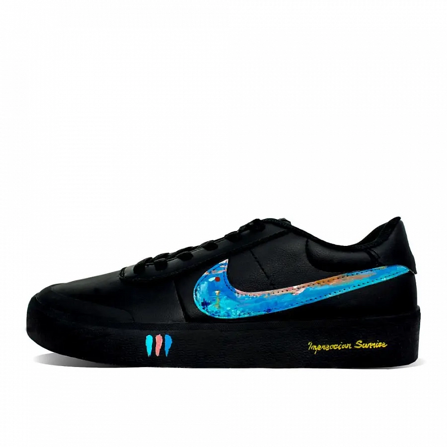 Nike Court Shot Skateboard Shoes Men's Low top Black/Blue купить в интернет-магазине Yoocart с быстрой доставкой по России.