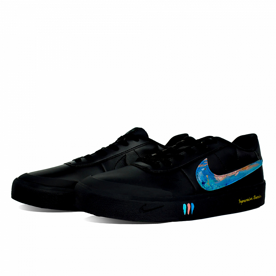 Nike Court Shot Skateboard Shoes Men's Low top Black/Blue купить в интернет-магазине Yoocart с быстрой доставкой по России.