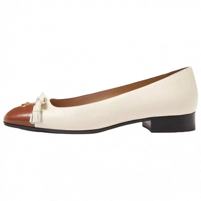 Valentino VLogo Signature Tassel Embellished Slip On Ballet Flats Women's