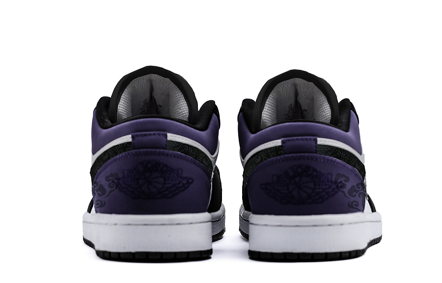 Jordan Air Jordan 1 Cushioning Low top Vintage Basketball Shoes Unisex Black Purple купить в интернет-магазине Yoocart с быстрой доставкой по России.