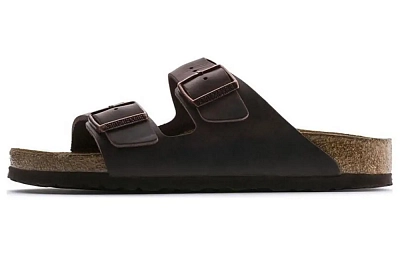 Birkenstock Arizona Soft Footbed Oiled Leather Narrow Fit 'Habana'