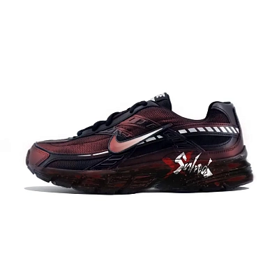 Nike Initiator Abrasion Resistant Low top Casual City Commute Running Shoes Men's Black Red