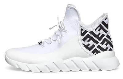 FENDI FF Motif Mesh High 'White'