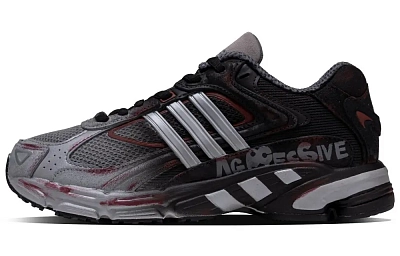 Adidas Originals Response Cl Abrasion Resistant Low Top Running Shoes Unisex Black Silver
