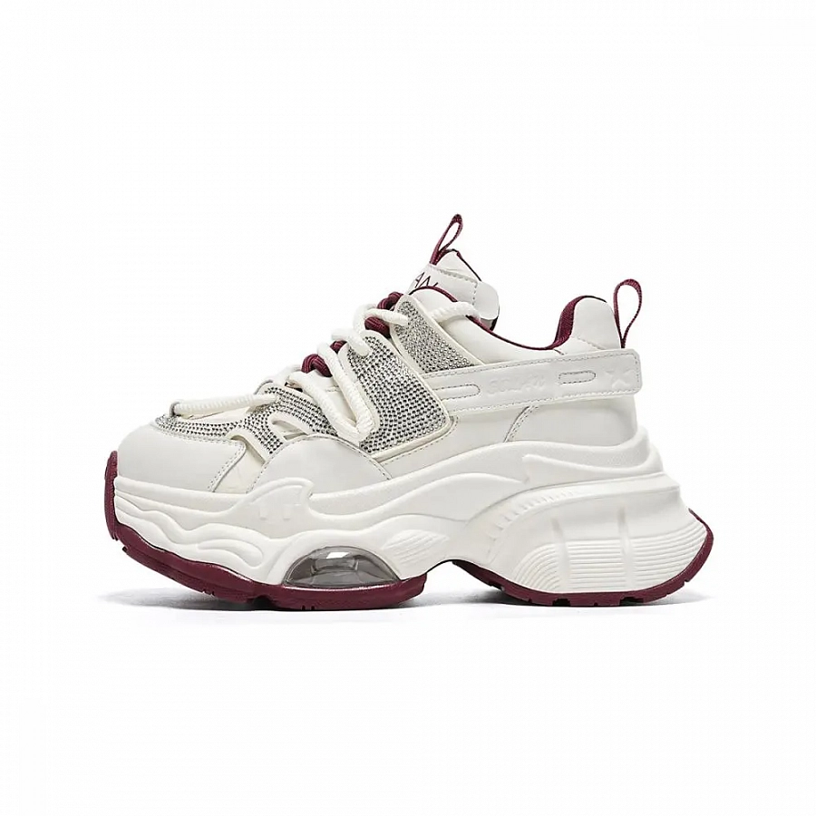 EBLAN Low-Top Chunky Sneakers Women's Beige Red купить в интернет-магазине Yoocart с быстрой доставкой по России.