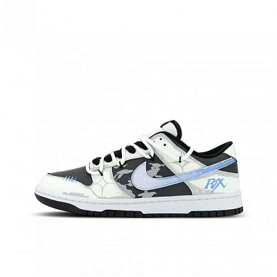 Nike Dunk Optimus Primal XJDD Planet Evolution Low top Skateboard Shoes Unisex Gray Blue