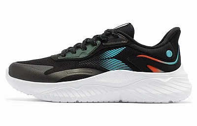 361° Anti Slip Wear Resistant Low Top Running Shoes Men's Black Blue