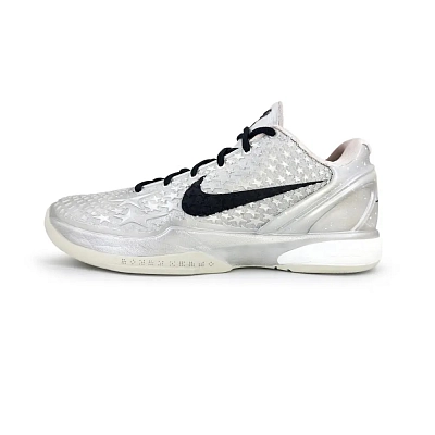 Nike Zoom Kobe 6 'All Star 2.0' Cushioning, Wear Resistant Low top Basketball Shoes Men's Silver