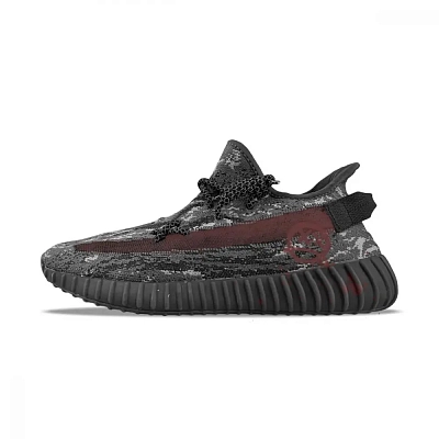 Adidas Originals Yeezy Boost 350 V2 Abrasion Resistant Low top Casual Shoes Unisex Black Red