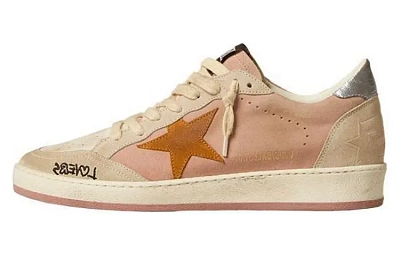 Golden Goose Low Top Skateboard Shoes Women's Red