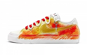 Nike Court Legacy Skateboard Shoes Unisex Low top White/Gold/Red