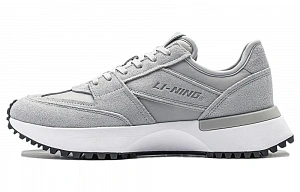 LiNing Lightweight And Wear resistant Low top Running Shoes Men's Gray