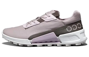Ecco Abrasion Resistant Low Top Casual Shoes Women's Gray Pink