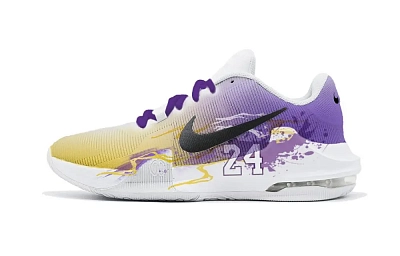 Nike Air Max Impact 4 Cushioning, Abrasion Resistant, Waterproof Coverage Low top Basketball Shoes Men's Yellow Purple