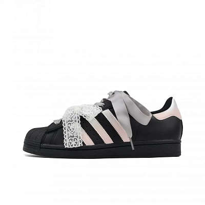 Adidas Originals SUPERSTAR Shell Head 2.0 Ballet Waltz Lightweight Low top Skateboard Shoes Unisex Black Silver