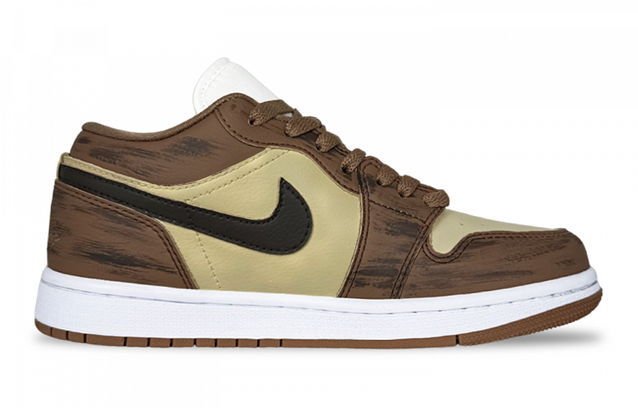Jordan Air Jordan 1 Lucifer Abrasion Resistant Low top Vintage Basketball Shoes Unisex Brown купить в интернет-магазине Yoocart с быстрой доставкой по России.
