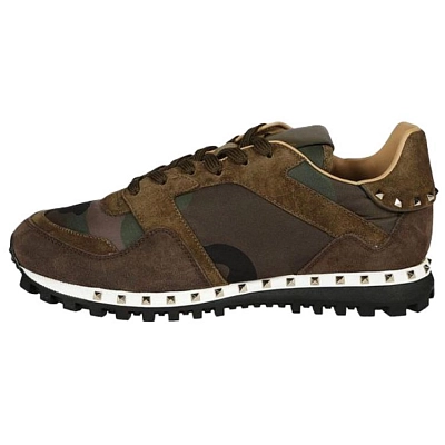 Valentino Low top Casual Shoes Men's Dark Green