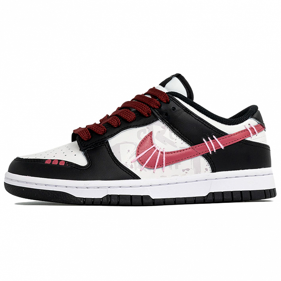 Nike Dunk Wan Hua Nong, Shuai, Shopping Bag Abrasion Resistant Low top Skateboard Shoes Unisex Black White Pink купить в интернет-магазине Yoocart с быстрой доставкой по России.