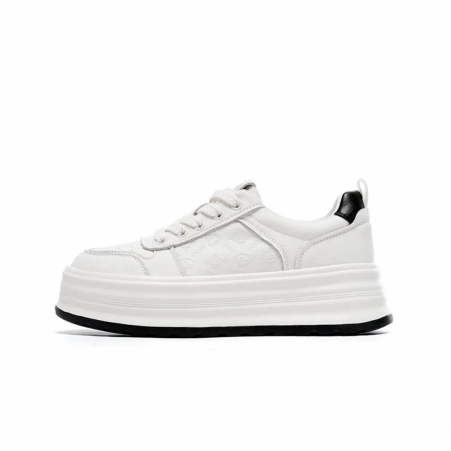 EBLAN Low-Top Skateboard Shoes Women's Beige Black купить в интернет-магазине Yoocart с быстрой доставкой по России.