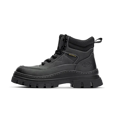 Dickies Black Warrior Short Mid-Calf Martin Boot Men's Black