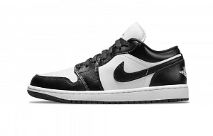 Jordan Air Jordan 1 Panda Support Low top Vintage Basketball Shoes Unisex Black White