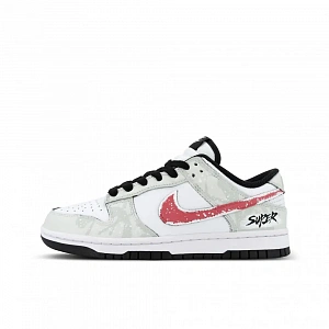 Nike Dunk Low Panda, City Phantom Low top Skateboard Shoes Unisex Gray White
