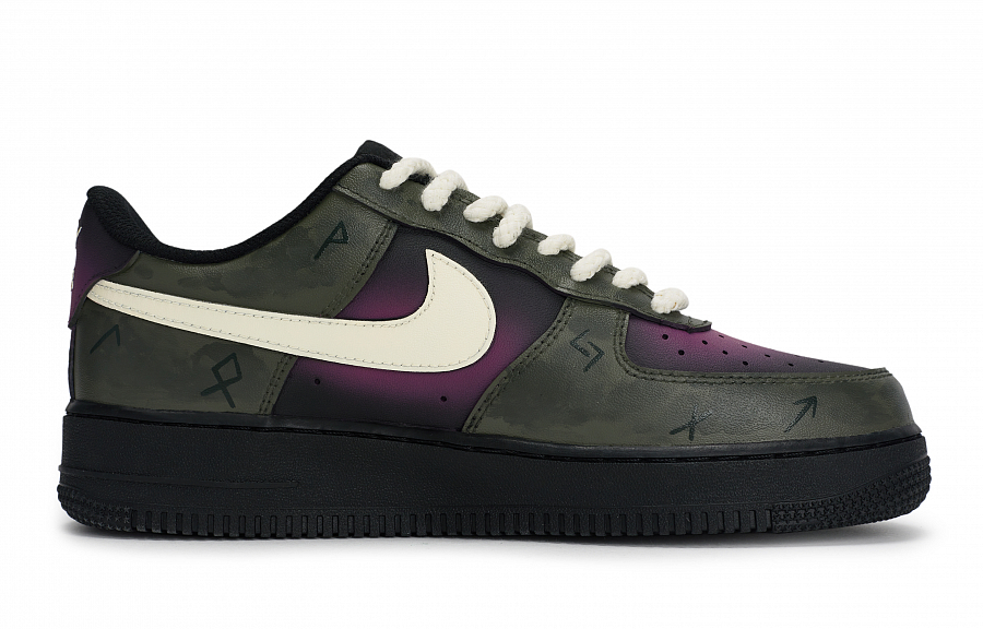 Nike Air Force 1 07 811 Manufacturing, Rune Love, Special Shoe Box Low Top Skateboard Shoes Unisex Black Rice Green купить в интернет-магазине Yoocart с быстрой доставкой по России.
