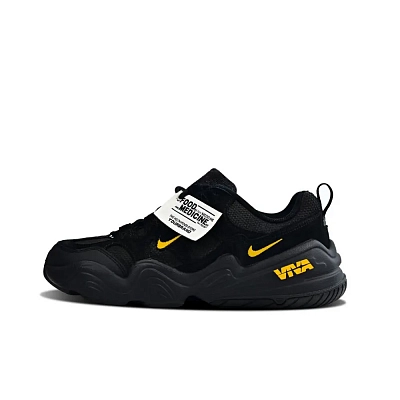 Nike Tech Hera Abrasion Resistant Low top Casual Shoes Unisex Black Yellow