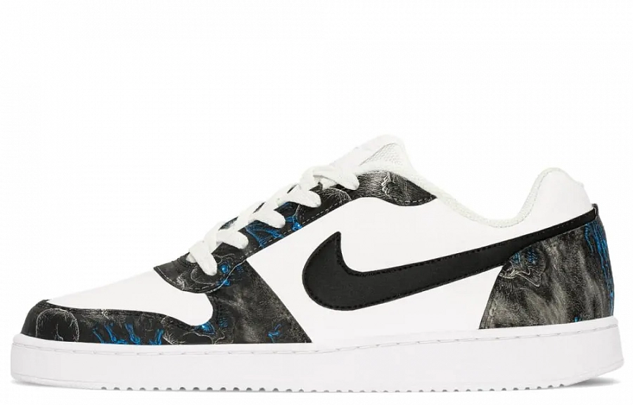 Nike EBERNON Abrasion Resistant Breathable Low top Skateboard Shoes Men's Black White купить в интернет-магазине Yoocart с быстрой доставкой по России.