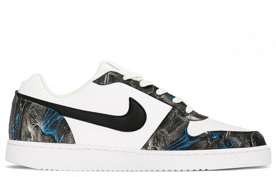 Nike EBERNON Abrasion Resistant Breathable Low top Skateboard Shoes Men's Black White купить в интернет-магазине Yoocart с быстрой доставкой по России.