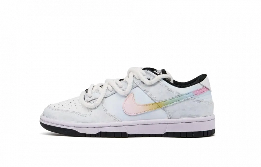 Nike Dunk Abrasion Resistant Low top Skateboard Shoes Unisex White Gray купить в интернет-магазине Yoocart с быстрой доставкой по России.