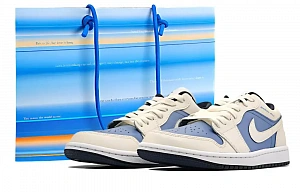 Jordan Air Jordan 1 Vintage Basketball Shoes Unisex Low top Blue