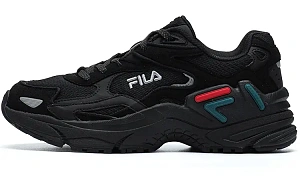 FILA FUSION Catapult Abrasion Resistant Breathable Low top Chunky Sneakers Women's Black