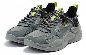 361° Surge Surging Anti-Slip Wear-Resistant Low-Top Chunky Sneakers Men's Gray Black 1 4121364
