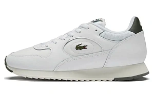LACOSTE Abrasion Resistant Waterproof Lightweight Low top Casual Shoes Men's White Green