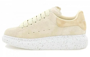 Alexander McQueen Larry Oversized Low Top Sneakers 'Yellow White' Women's