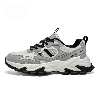 JEEP SPIRIT Low Top Chunky Sneakers Men's Light Sandy