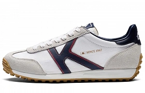 Kappa SERIES Abrasion Resistant Low Top Running Shoes Unisex Classic White Midnight Blue