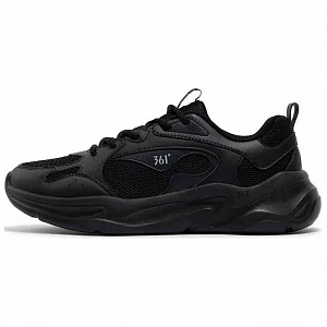 361° Anti-Slip Wear-Resistant Low-Top Casual Shoes Men's Black Gray