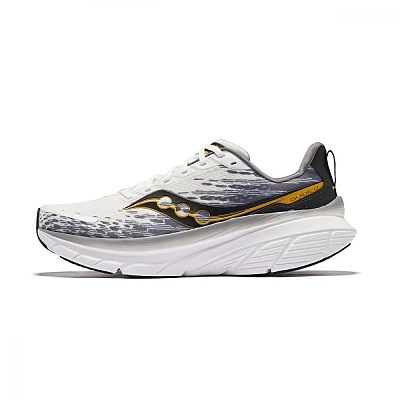 Saucony GUIDE 17 Low Top Long Distance Running Shoes Unisex White Gray Black
