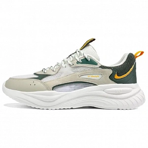 361° Cushioning, Breathable, Lightweight Low Top Casual Shoes Men's White Green