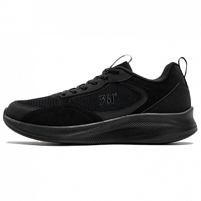 361° Cushioning, Breathable, Lightweight Low Top Training Running Shoes Men's Obsidian Black