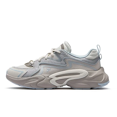 FILA FUSION FORCE DX Anti Slip Wear Resistant Low Top Running Shoes Women's Milk White Blue