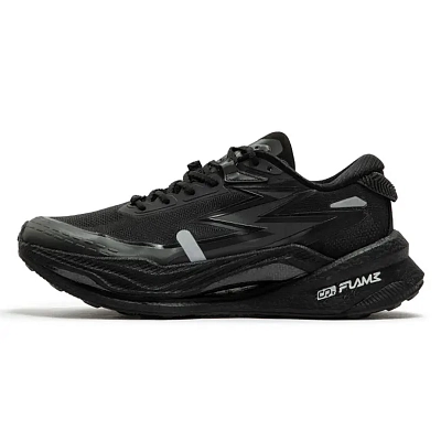 361° Cushioned Slip Resistant Abrasion Resistant Low Top Running Shoes Unisex Obsidian Black