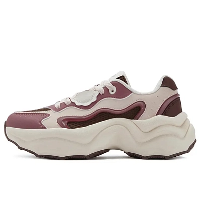 361° Dumpling Shoes Slip Resistant Abrasion Resistant Low top Chunky Sneakers Women's Pink Brown