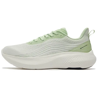 361° Cushioning, Wear Resistant Low Top Casual Running Shoes Men's White Green