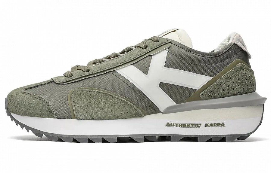 Kappa Anti Slip Wear Resistant Low Top Running Shoes Unisex Green White купить в интернет-магазине Yoocart с быстрой доставкой по России.