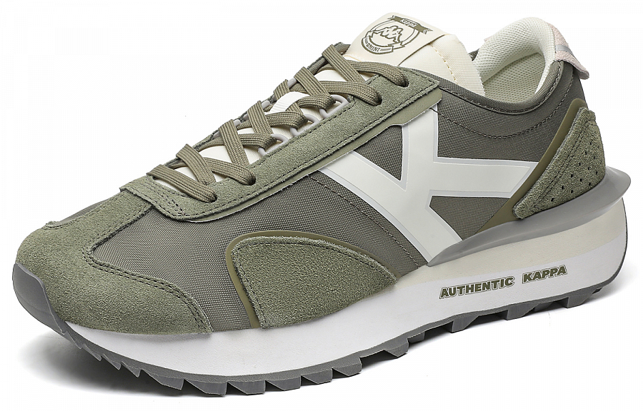 Kappa Anti Slip Wear Resistant Low Top Running Shoes Unisex Green White купить в интернет-магазине Yoocart с быстрой доставкой по России.