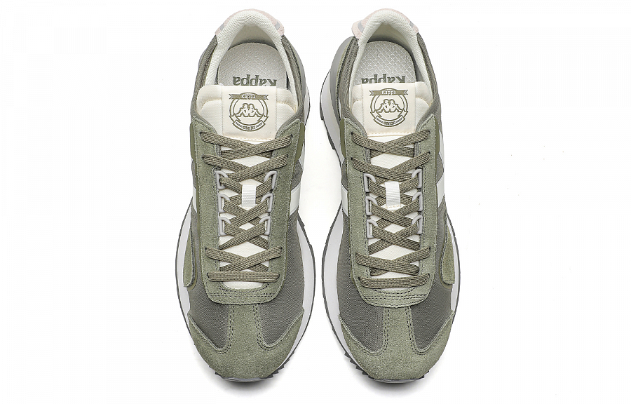 Kappa Anti Slip Wear Resistant Low Top Running Shoes Unisex Green White купить в интернет-магазине Yoocart с быстрой доставкой по России.
